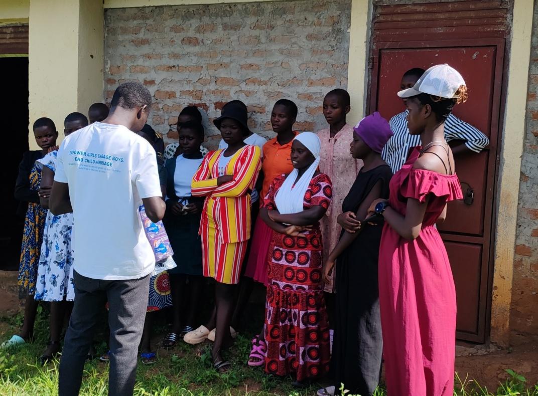 Community outreach with girls and boys