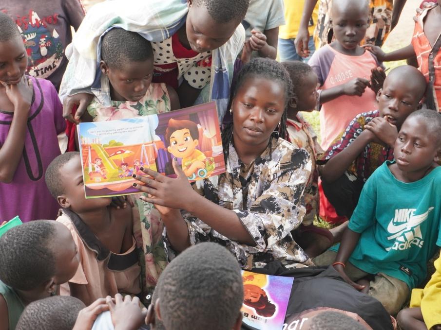 Storytelling session with children